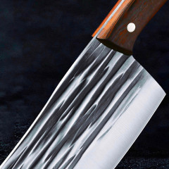 傳統菜刀手工鍛打斬骨刀廚師切片刀家用砍骨切片廚師刀廚房龍泉刀