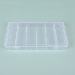 Rectangular vertical 6-grid GD08 transparent jewelry nail flower component parts hair accessories watercolor pen organizer plastic storage box