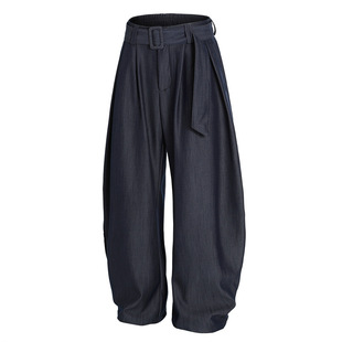 Dc+C899 American Retro Belt Kendo Pants Men's Stylish High-End Niche Dress Pants Couple Casual Pants Trendy