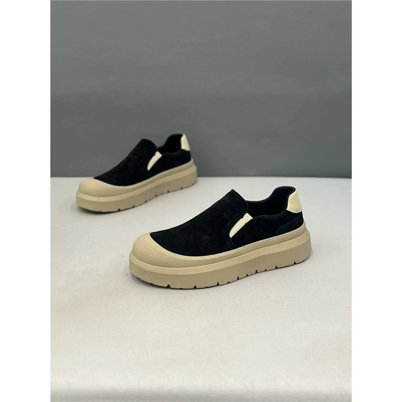 Мужские туфли 2025 весна новый стиль замша удобная мягкая подошва дышащие модные слипоны спортивные повседневные туфли xs