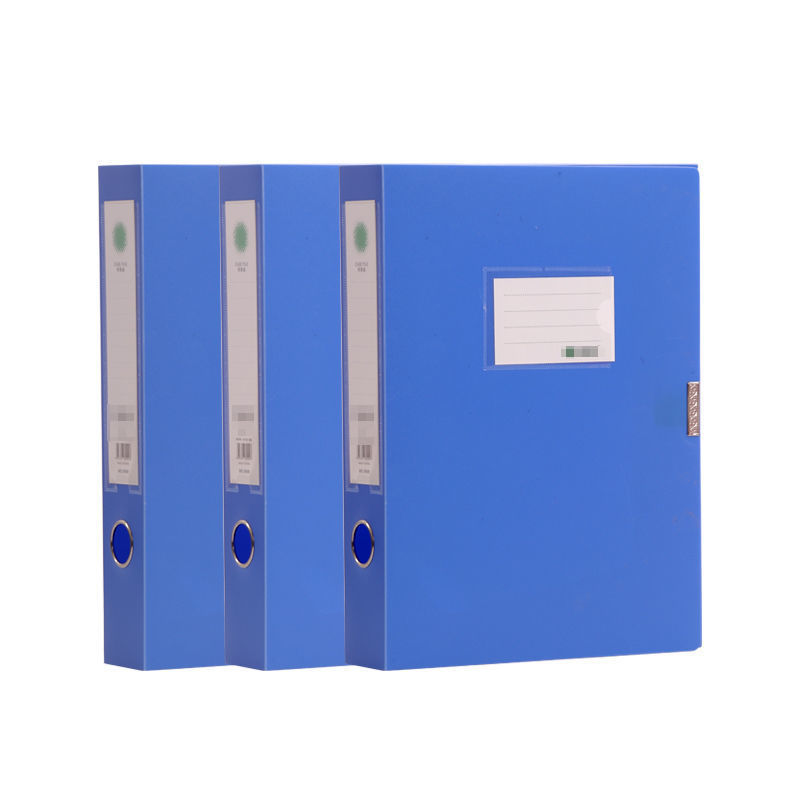 Caja de archivos plegable gruesa Caja de archivos Caja de archivos A4 Caja de archivos Material de carpeta Caja de almacenamiento de oficina de aprendizaje de gran capacidad