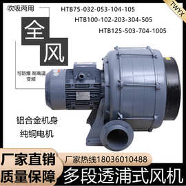 HTB125-1005多叶轮风机7.5KW多叶轮中压鼓风机透浦多段式高压风泵