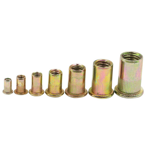 Blind rivet nut pull cap flat head cylindrical rivet nut knurled blind rivet nut rivet M3M4M5M6M8M10M12