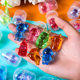 Factory wholesale 32*47mm capsule twist egg toy 2 yuan twist egg ball color crystal twist egg blind box gift