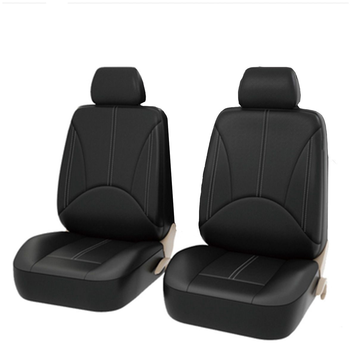 Fabricante ligero de lujo empalme de cuero personalidad tela general asiento cubierta resistente al desgaste suave y cómodo cojín de asiento de automóvil transpirable