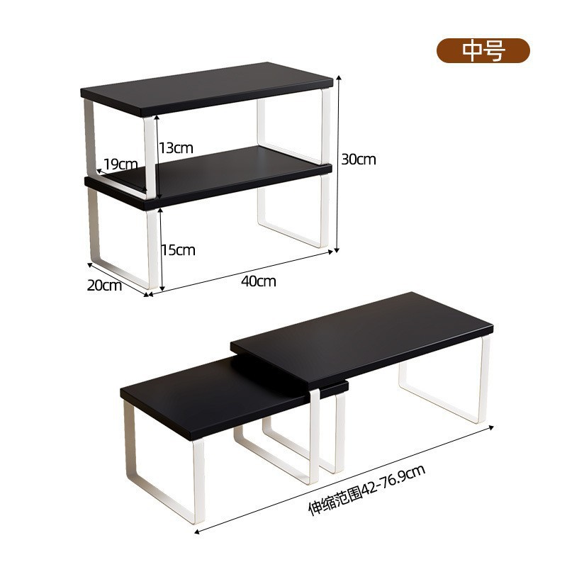 블랙+화이트 프레임 대+소 40cm