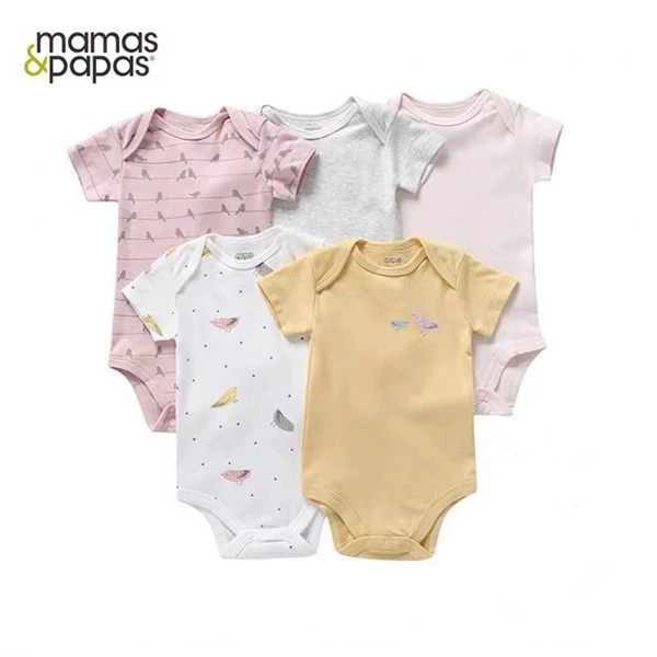Мама и папа Мamas&papas производитель весна, осень и лето чистый хлопок детская одежда с длинным рукавом и коротким рукавом треугольник хамер 5 предметов сумка