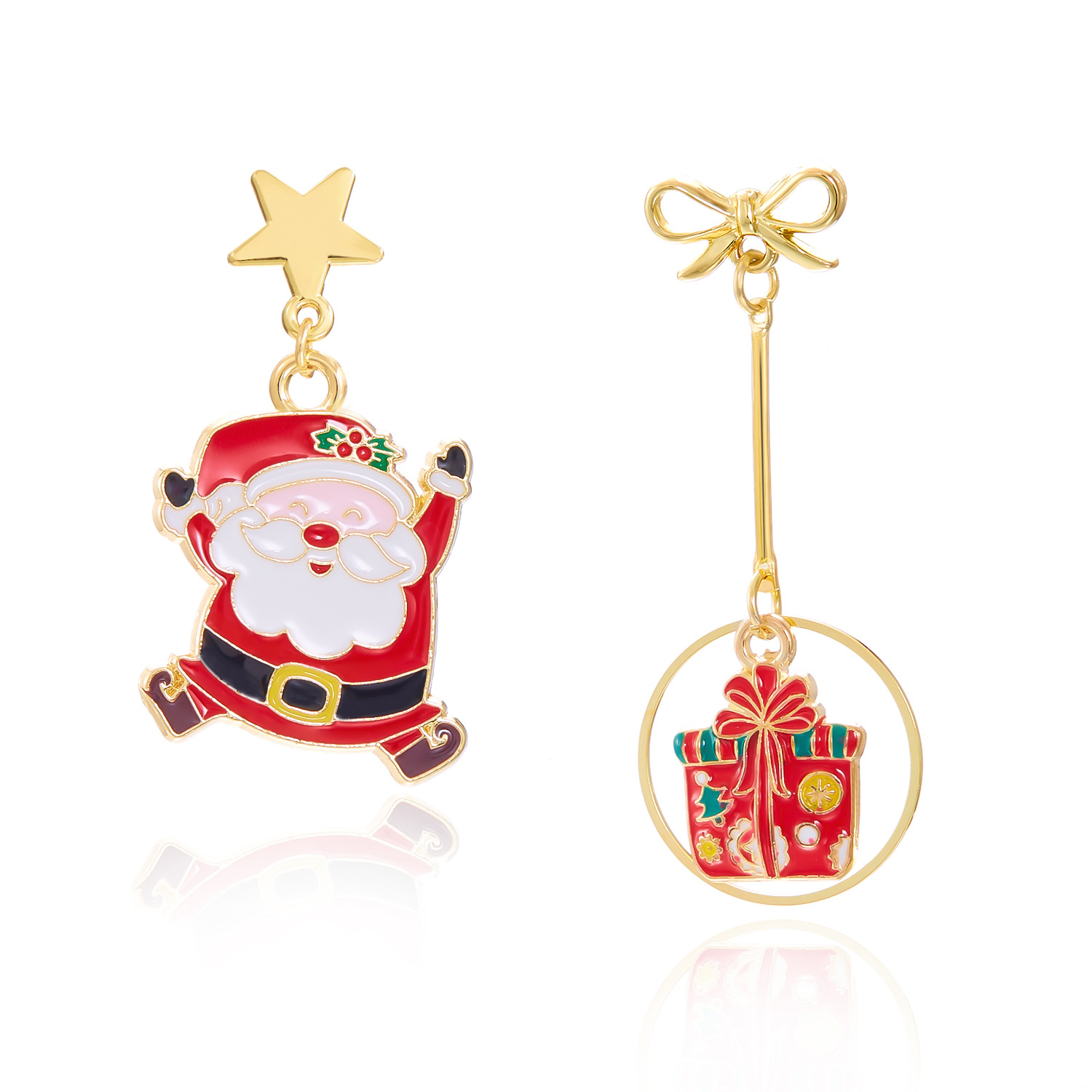 7g Weight Alloy Ear Needle Material Drop Earrings Classification 1 Pair Quantity Festival Occasion Alloy Material Christmas Festival Christmas Hat, Christmas Tree, Santa Claus Pattern Women's Gender Cute, Christmas Style 1 Pair Cute Christmas Christmas Hat Christmas Tree Santa Claus Alloy Drop Earrings 24
