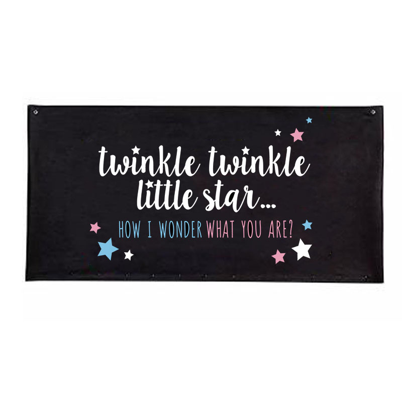 Amazon en stock género revelar niños y niñas globo bolsa él o ella globo negro Bolsa al por mayor