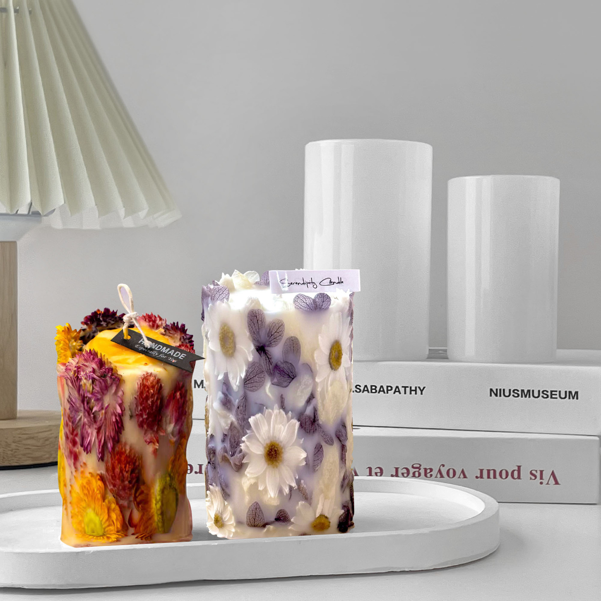 cristal goteo cilíndrico molde de silicona DIY vela de flores secas columna tridimensional resina adornamiento accesorios abrasivos