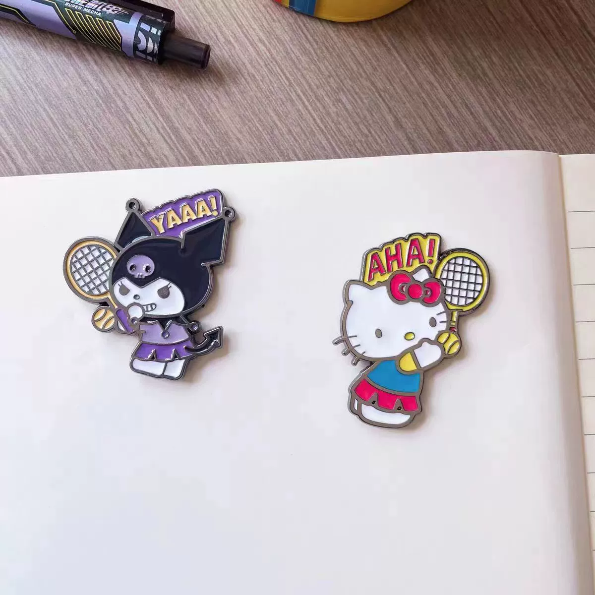 Брошь (Sanrio) Cute Cartoon Metal Badge, цинковый сплав, 6.3×5.27 см, 13 г, детский аксессуар
