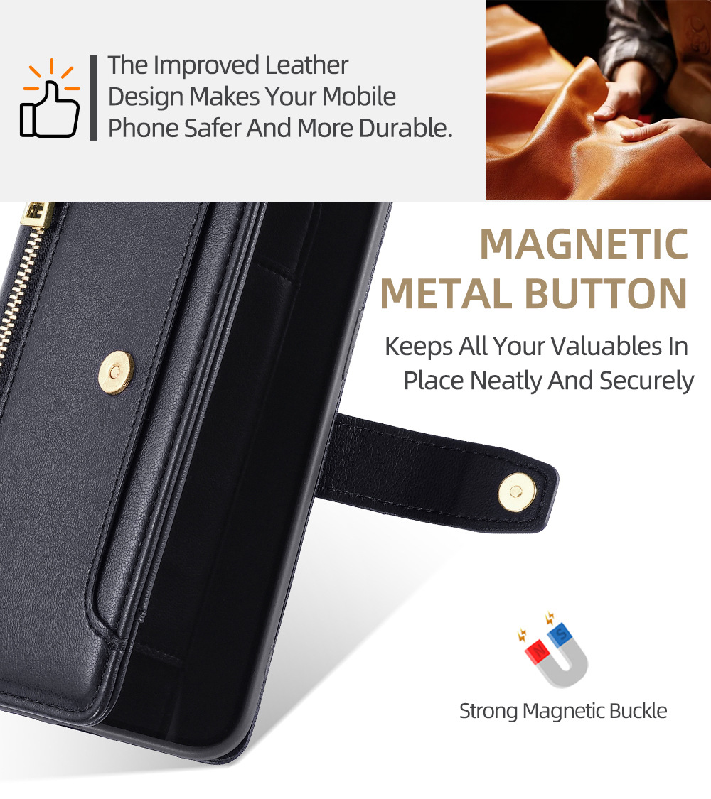 TechGlobe TechGlobe compatibile con iPhone 17 Flip Cover 13 Crossbody 15 Lanyard 16 Custodia multifunzionale in pelle per telefono 12 Pro_voghion.com