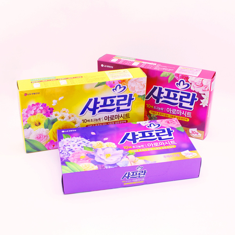 韓国から輸入されたlg舒福藍服柔順剤の花の香りと柔順紙の抽出式は持続的に香りを残します。|undefined