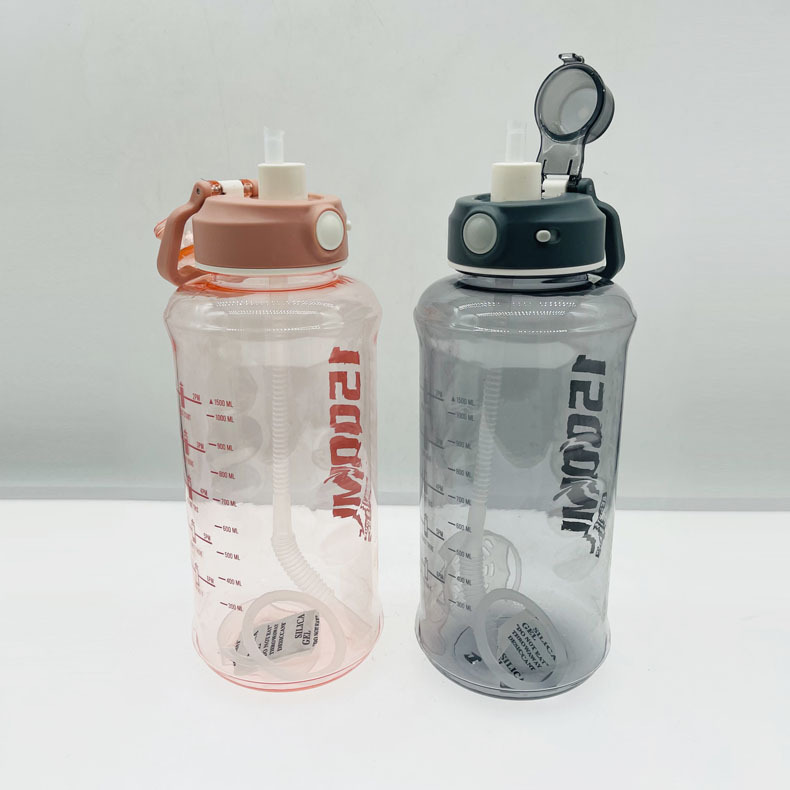 Weilong taza de agua de gran capacidad taza de paja de plástico femenino deportes hervidor masculino gimnasio espacio taza tonelada barril tonelada crossbody