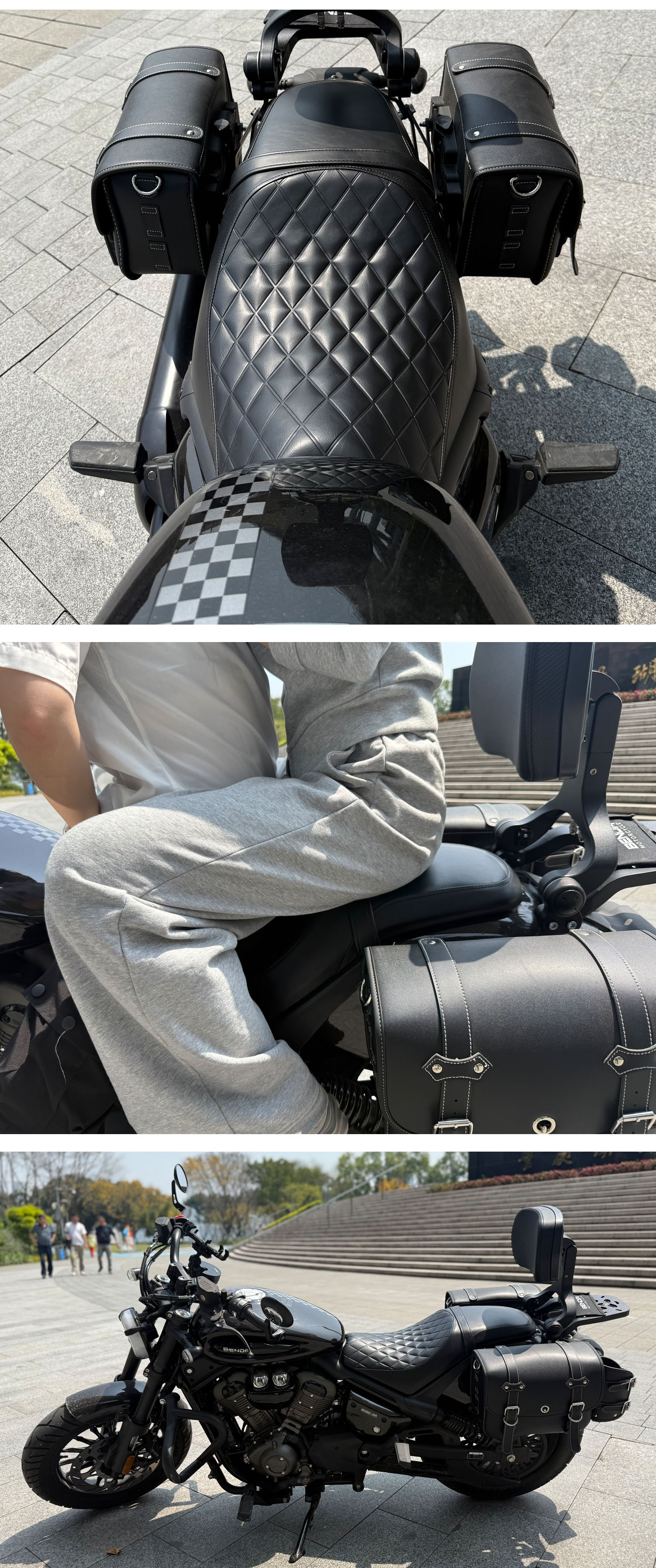 Suitable for Gingila 350 wear-resistant non-slip motorcycle accessories comfortable breathable thick waterproof modified cushion