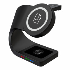magsafe 磁気ワイヤレス充電器スリーインワンスタンド Apple 12/13 携帯電話ヘッドフォン時計充電に適しています