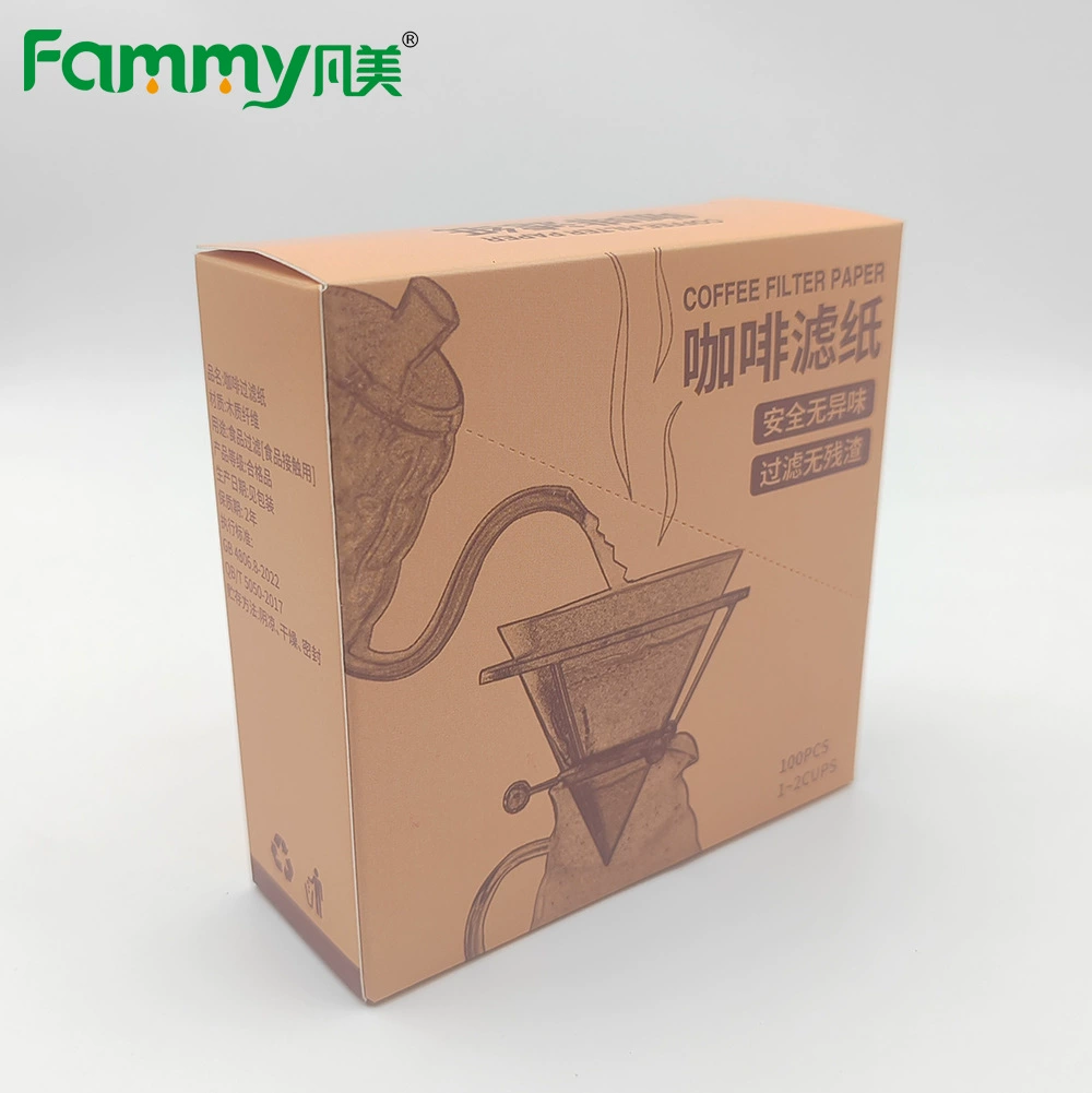 V-образная бумага для кофейного фильтра из сырой целлюлозы V60 чашка кофе капельная фильтровальная бумага спот кофе фильтровальная бумага в штучной упаковке
