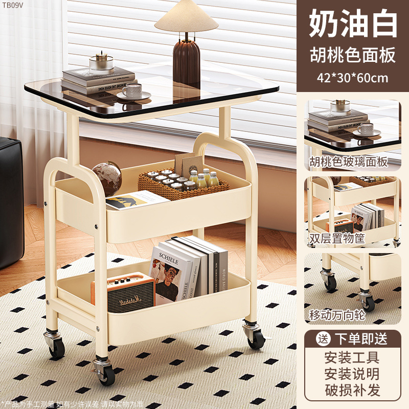 中古収納ラック、取り外し可能なリビングルーム、レトロなコーヒーテーブル、ベッドサイドテーブル、寝室のベッドサイドテーブル、見栄えの良いスナック収納ラック