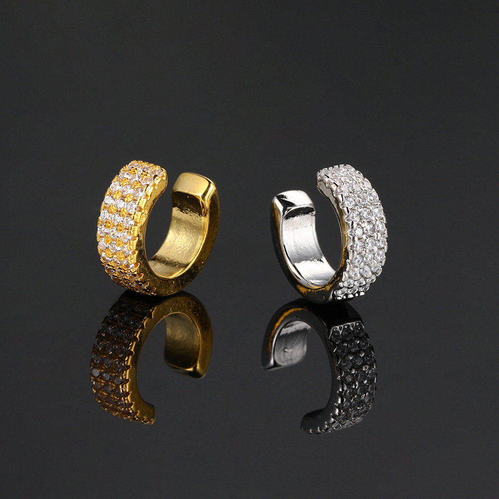 5g Weight 18K Real Gold Plated, Platinum Plated Plating Material Zircon Inlay Material Ear Cartilage Rings & Studs Piercing Type 1 Piece, 1 Pair Quantity Daily Occasion Copper Material Geometric Pattern Women's Gender Elegant, Streetwear Style Inlay Craft 1 Piece 1 Pair Elegant Streetwear Geometric Inlay Copper Zircon Ear Studs 7