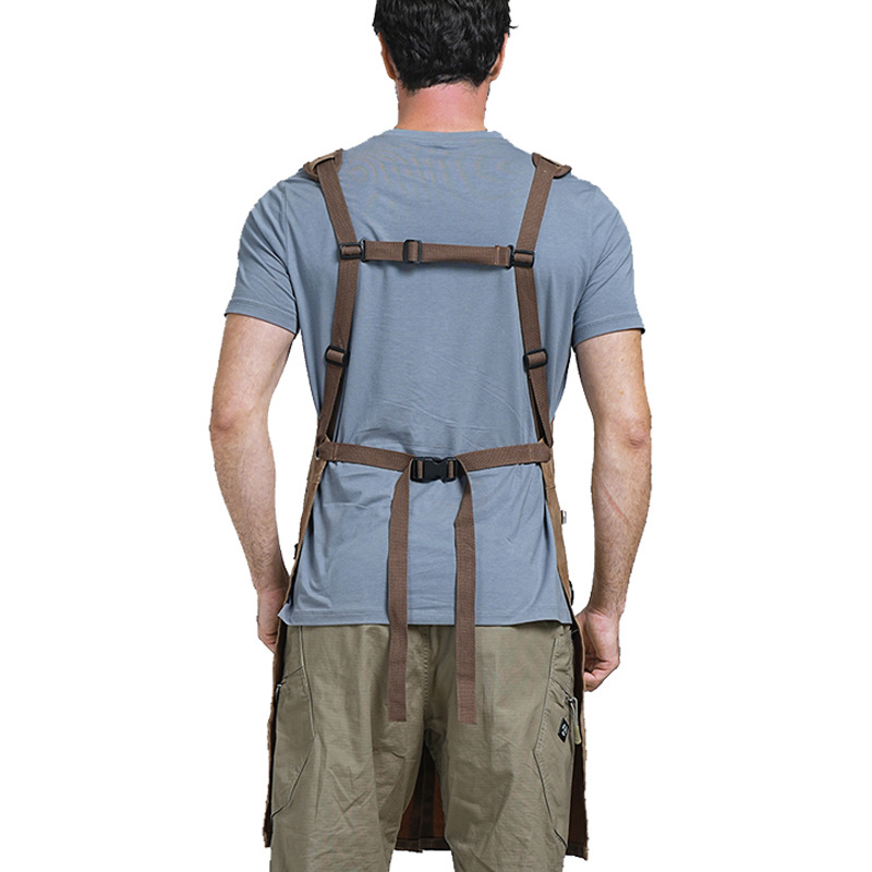 Transfronterizo Amazon delantal lienzo de cera al por mayor herramientas de distribución al por mayor electricista delantal de carpintería al por mayor personalizado