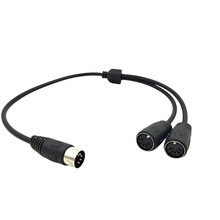 һ�ֶ����lMIDI5о 5Pin Din ���D2�� 5 Pin Din ĸ���B�Ӿ�0.5��