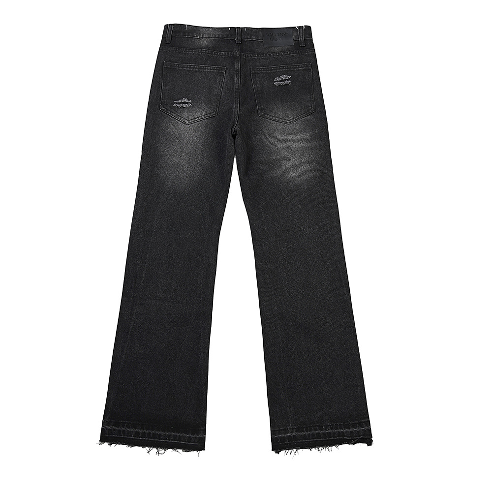 cross-border Foreign Trade Washed Distressed Casual Men's And Women's Jeans Wholesale Dropshipping Trendy_mkmklike.com