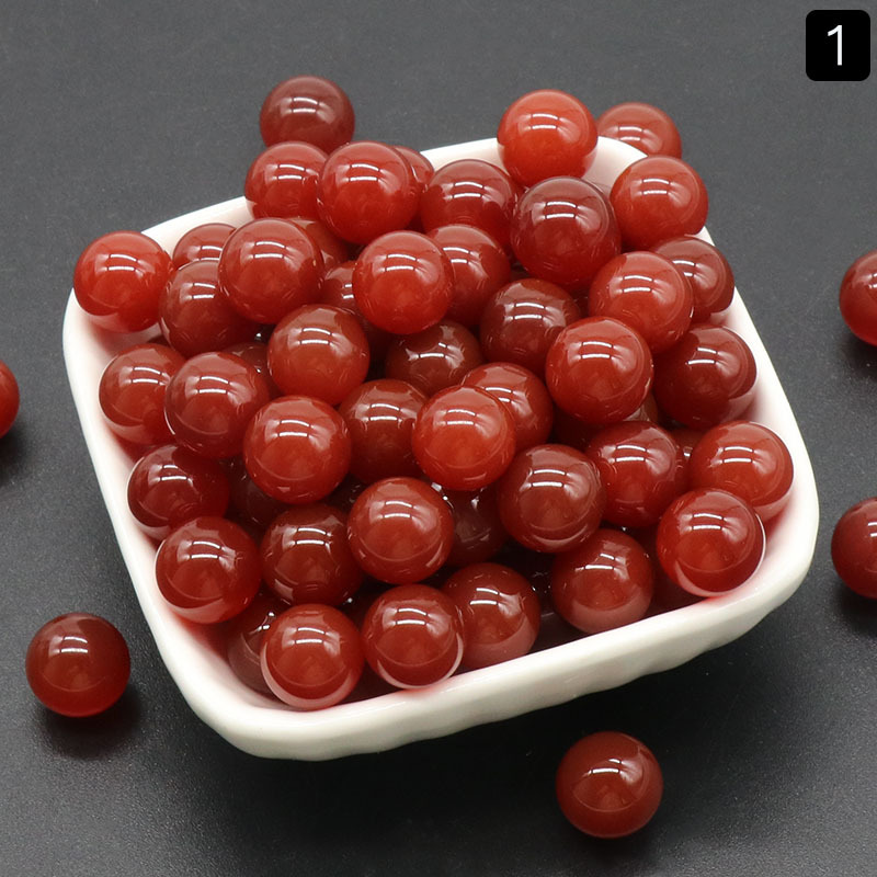 1189-12MM Perforated Mini Crystal Beads Semi Precious Round Beads Loose Beads Small Ball DIY Stone Jewelry Material