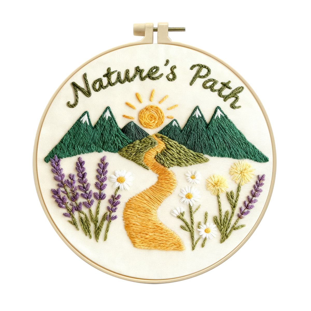 Transfronterizos originales frescos paquetes de materiales de bordado natural camino diy bordado a mano para principiantes adornos creativos