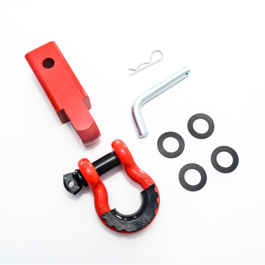 越野车拖车臂救援钩救援扣链接器套装锻造U型叉 锻造U型夹 锻造件