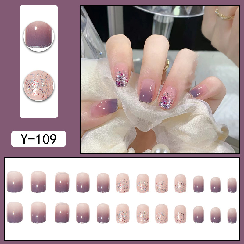 Simple Style Gradient Color Plastic Nail Patches 1 Set display picture 25