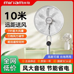 新しい家庭用定時扇風機音声床置き扇風機寮台立両用静音大風力リモコンプレゼント