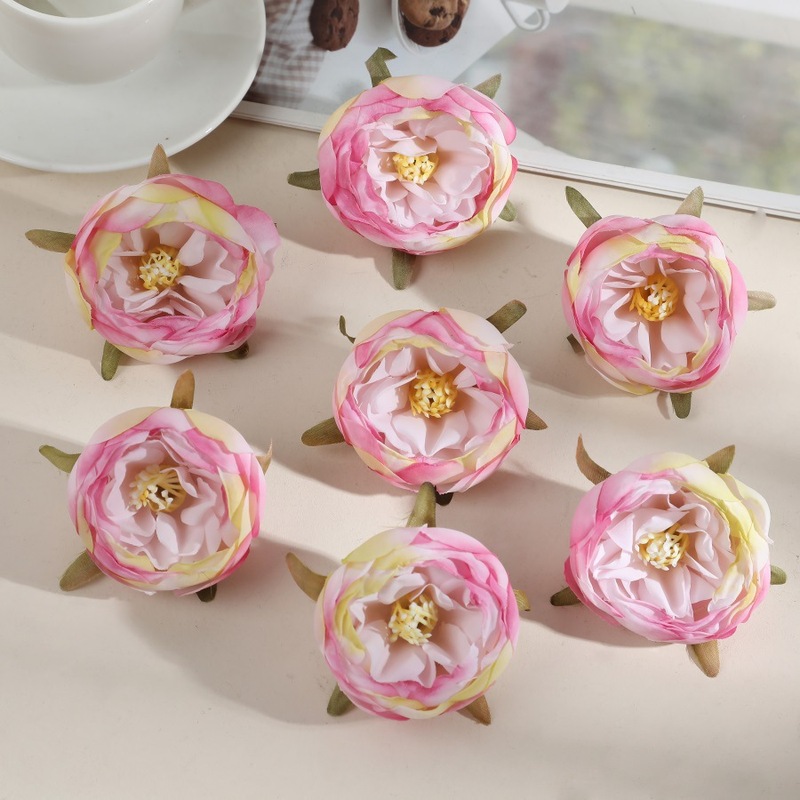 仿真花奥斯丁茶花朵簪花材料diy头饰发饰婚庆布景花墙仿真玫瑰|undefined
