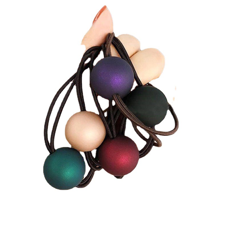 Banda de goma banda para el cabello cuerda para el cabello esmerilado corbata de bolas Corea del Sur accesorios para el cabello fresco Cola de Caballo simple serie Mori Girl