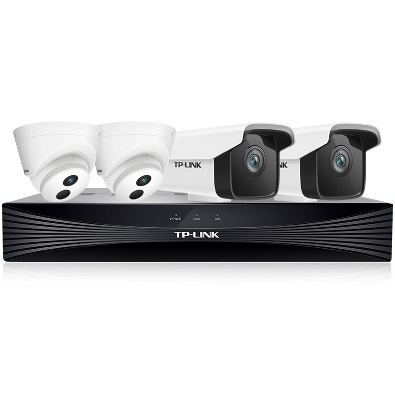 普联（TP-LINK） 安摄像头家用POE供电室外网络摄像机套装 