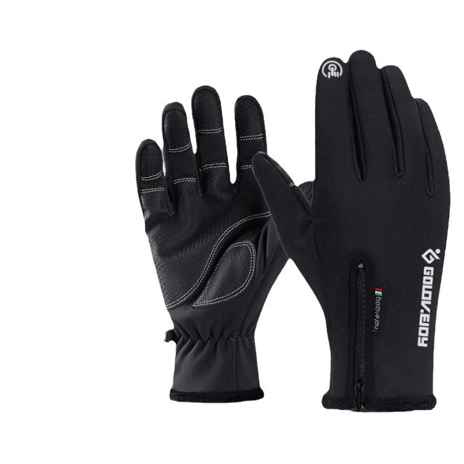 Men's windproof keep warm water repellent travel gloves