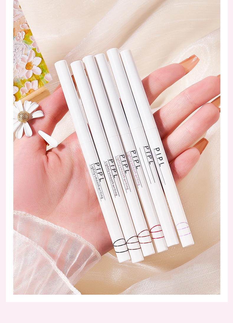 PIPL eyeliner gel pen is waterproof, does not smudge makeup, and does not stain sweat oil. It is extremely fine and suitable for beginners and students. It is a colored eyeliner pen for cross-border use undefined