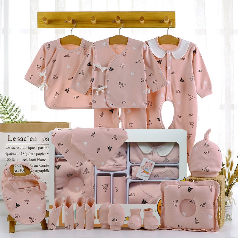 Подарочная коробка Baby Gift Box Set, 18–22 предметов одежда для новорожденных унисекс демисезонная, подарочная коробка со стеклом