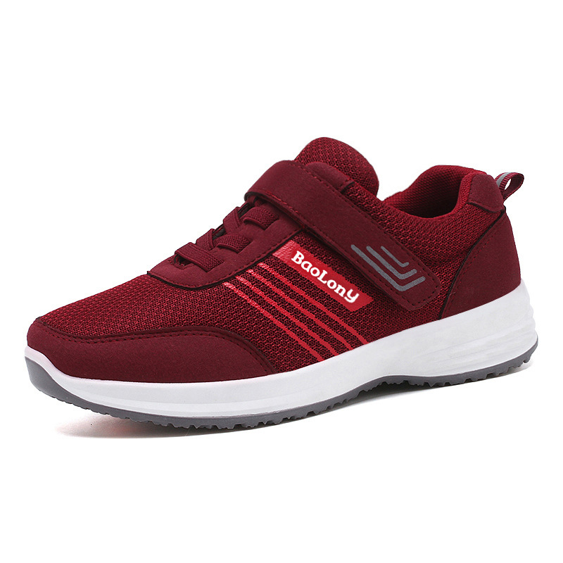 Zapatos para caminar con suela blanda de primavera, nuevos zapatos de viaje para personas de mediana edad y mayores, zapatos para correr transpirables para parejas, zapatos deportivos para personas mayores, zapatos para mamá