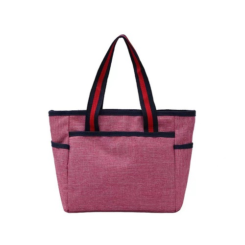 New canvas women's bag handbag casual bag mommy lunch bag solid color retro handbag Baigou manufacturer wholesale