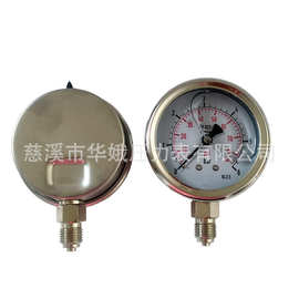 厂家直销YN60径向不锈钢耐震压力表10bar BSP螺纹液压气压水压表