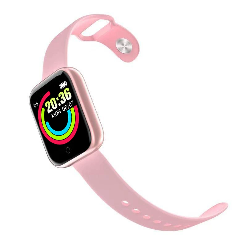 Smart bracelet Y68, 1.44" color screen, heart‑rate monitor, compact sports band