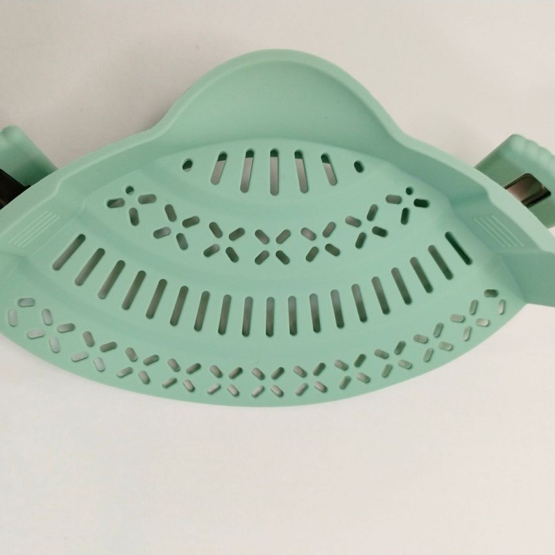 大きいサイズのシリカゲルの濾過器の台所のシリカゲルの米を洗う器の鍋の辺で水を切る器の果物と野菜のヌードルの濾過の水たまりの板|undefined