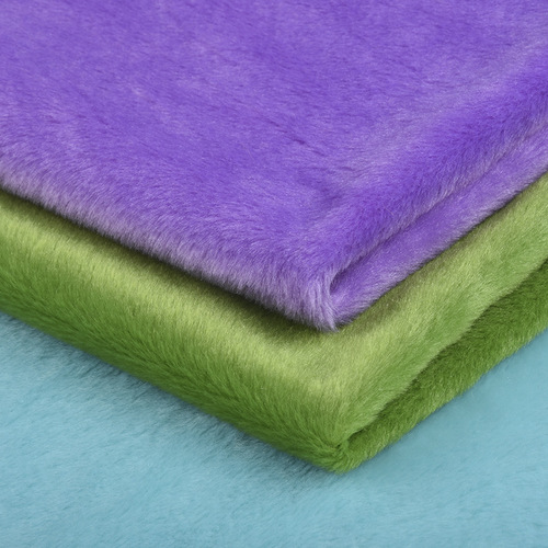 5mm cel velvet polyester plush fabric soft flat silk toy short plush velvet wholesale