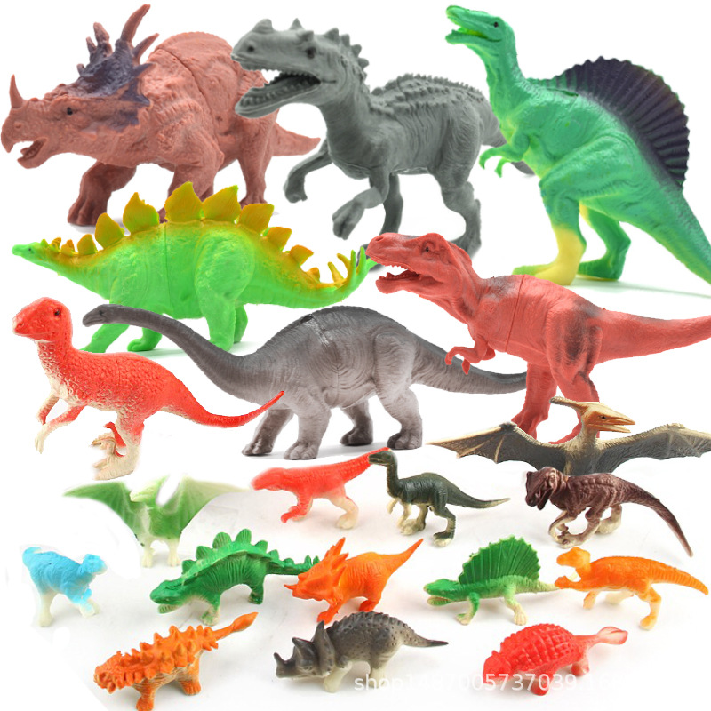 Plastic dinosaur, 20 packs