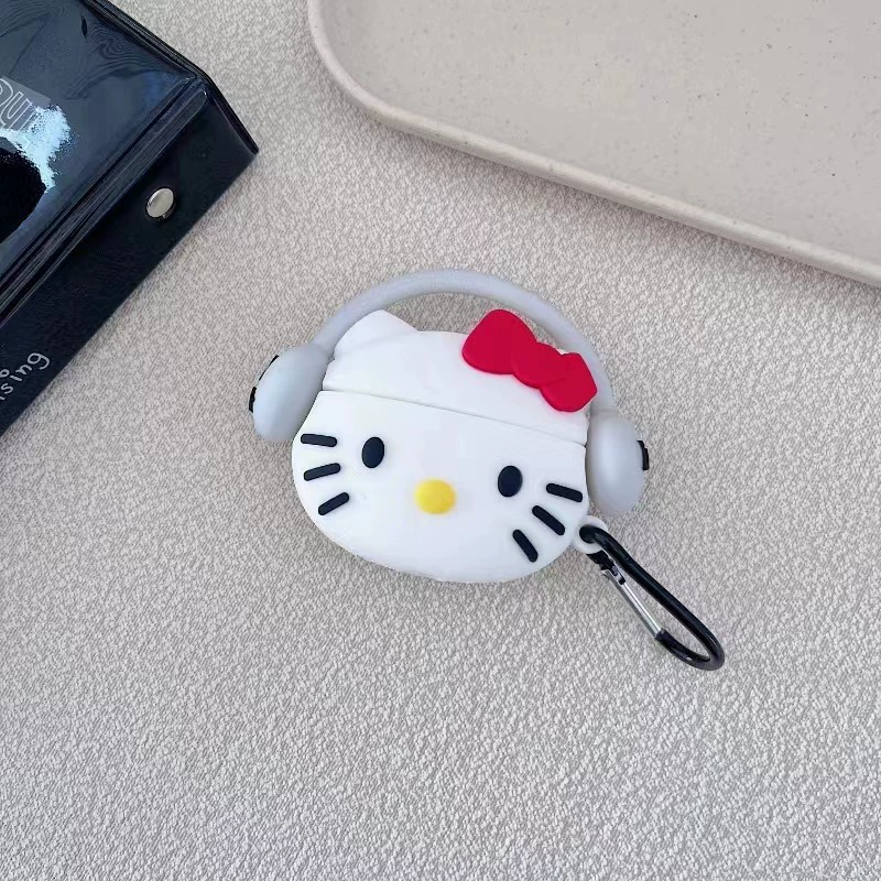 Защитная крышка для AirPods (совместимо с Apple), PVC дизайн мультфильм с крючком — подходит для AirPods 1/2/3/Pro/4