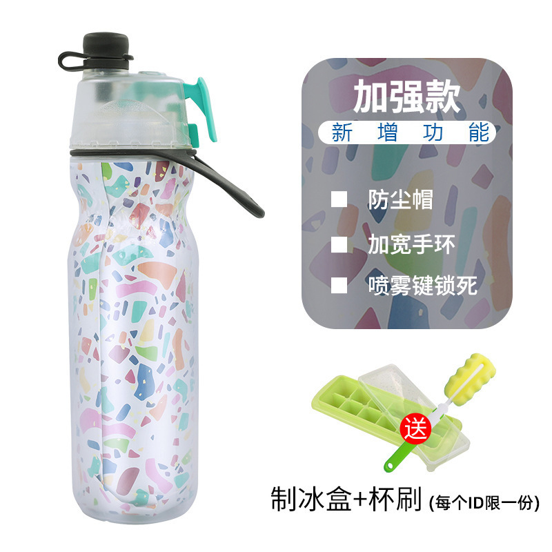 喷雾水杯塑料保冷户外运动水杯儿童可挤压O2CO美国OL便携喷健身|undefined