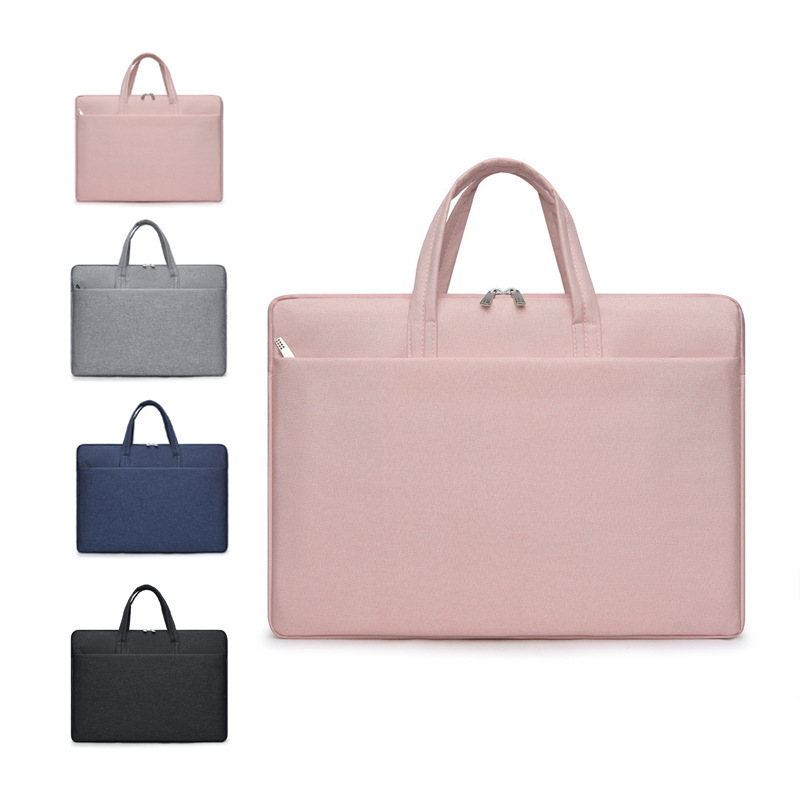 Lightweight laptop bag 14-inch 15.6-inch Oxford cloth briefcase ipad storage bag logo