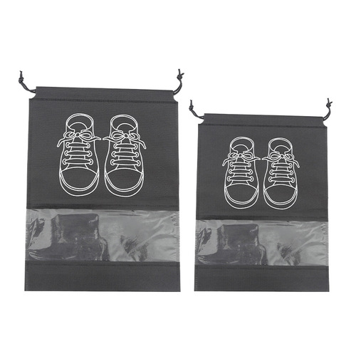 ✅【Shoe Storage Bag】Non-woven Laundry Shoe Bag with Drawstring Closure Dust Cover Storage
