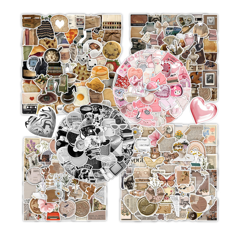 360 Nostalgic Retro Ins Girly Heart Stickers Notebook Decoration Car Guitar Luggage Stickers Wholesale 360 Nostalgic Retro Ins Girly Heart Stickers Notebook Decoration Car Guitar Luggage Stickers Wholesale