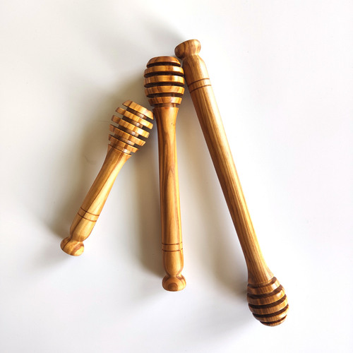 Olive wood honey stick wooden honey stick bee stick stirring stick coffee jam red wine wooden stirring stick